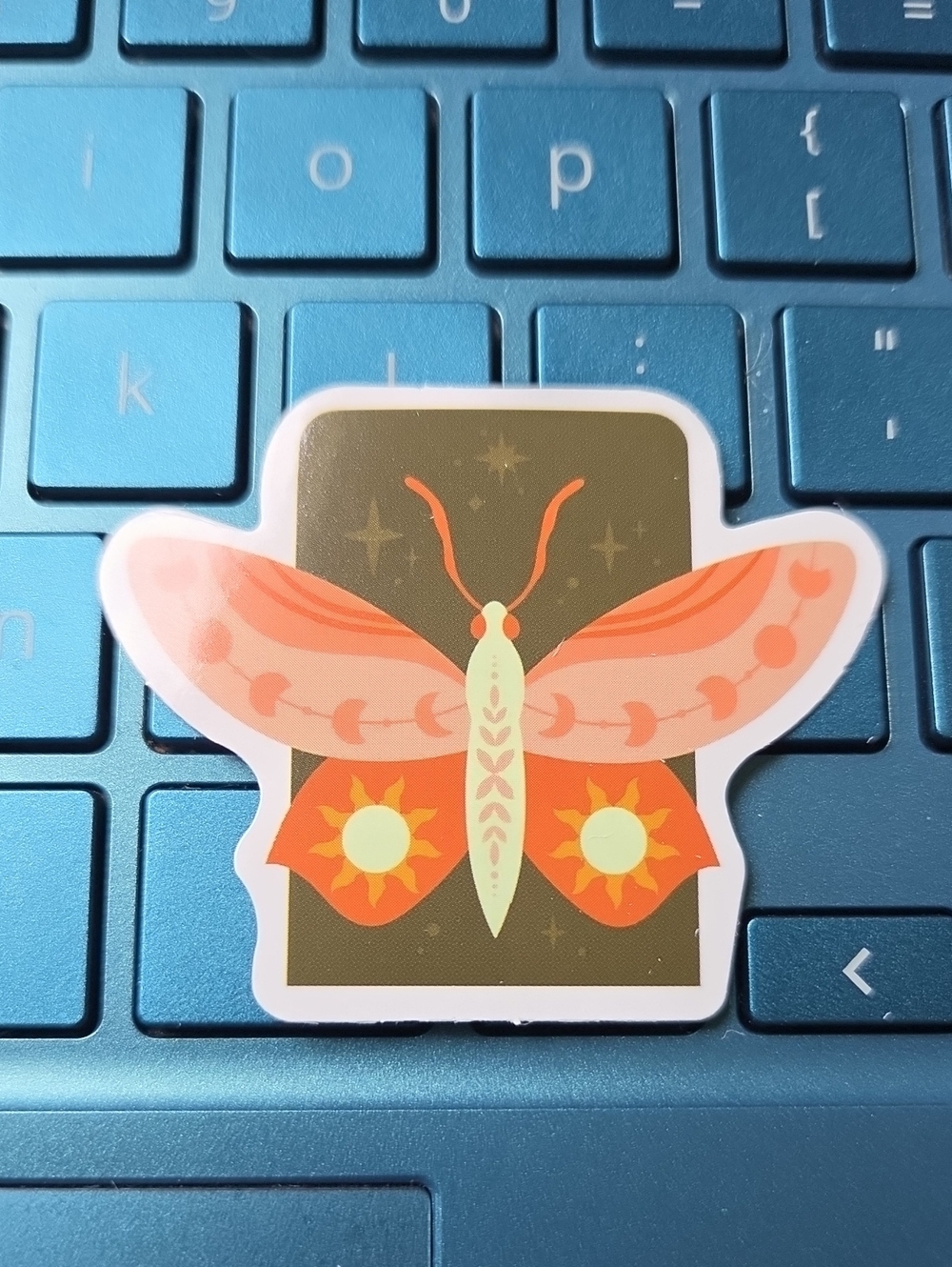 Pink Butterfly Sticker for Cell Phone & Accessories